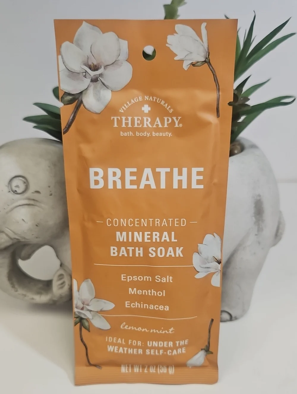 VILLAGE NATURALS THERAPY BATH & BODY BEAUTY BREATHE, CONFORT, & GLOW EPSOM SALTS